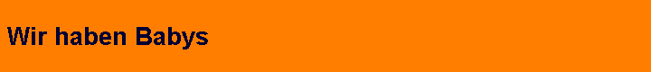 Wir haben Babys